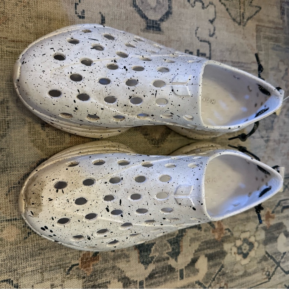 Kane x Legend Kids White and Black Speckled Shoes